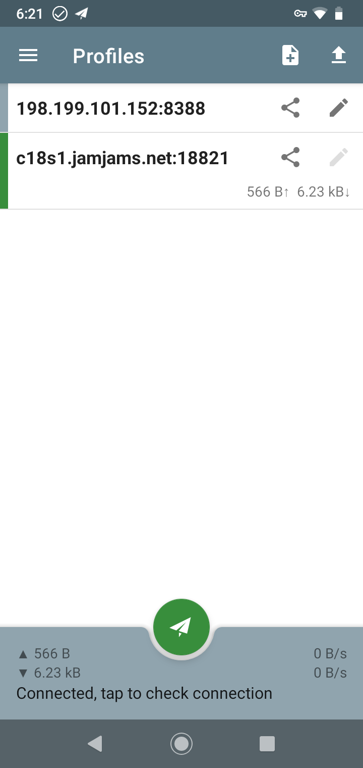 Enabling Shadowsocks Connection