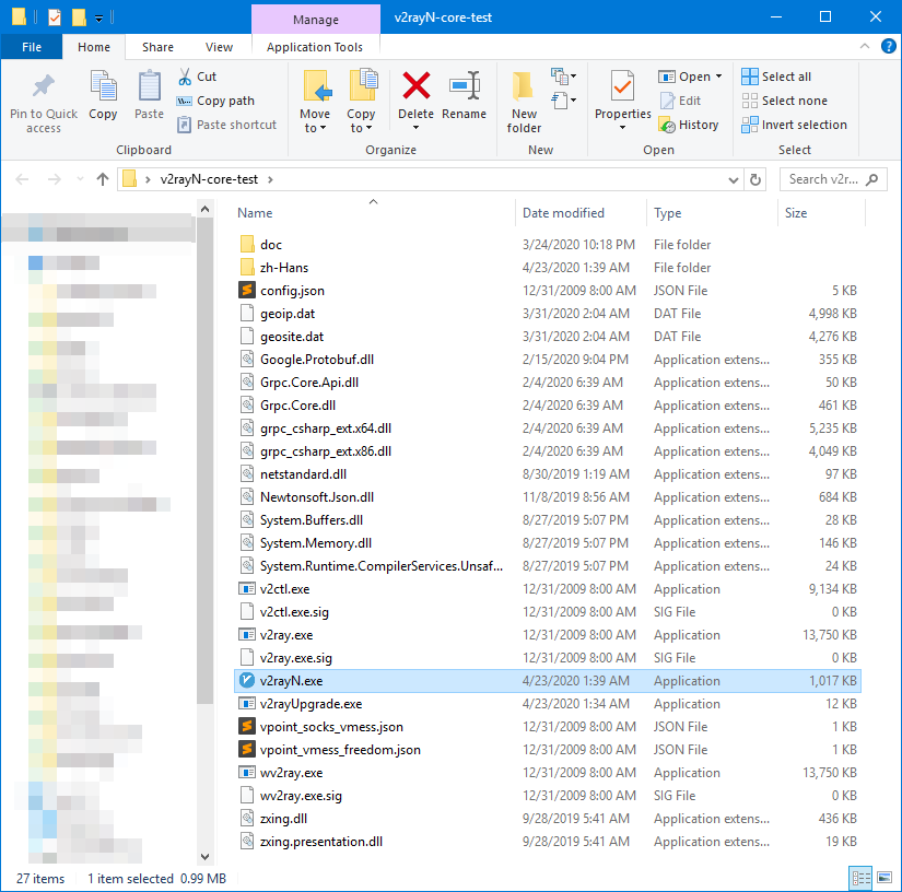 Launching V2rayN.exe on Windows